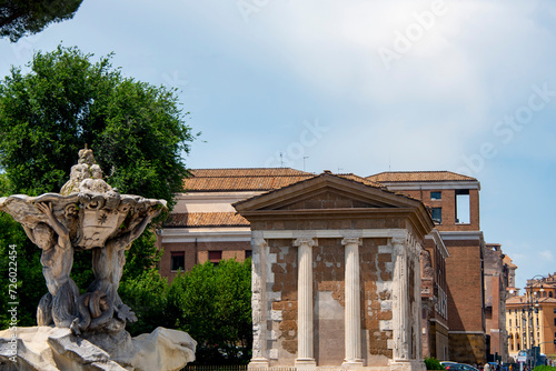 Temple of Portunus - Rome - Italy photo