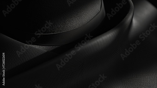 Fotografia black hat on black background