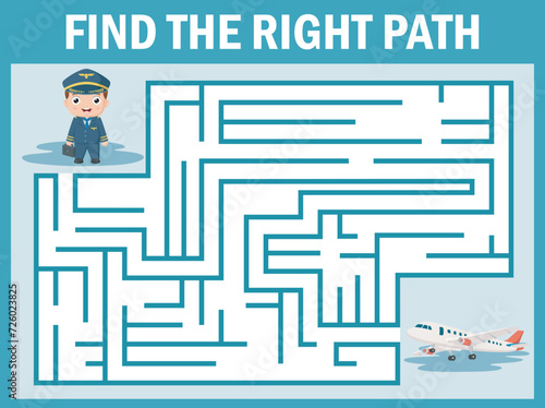 Find the right path from pilot to airplane