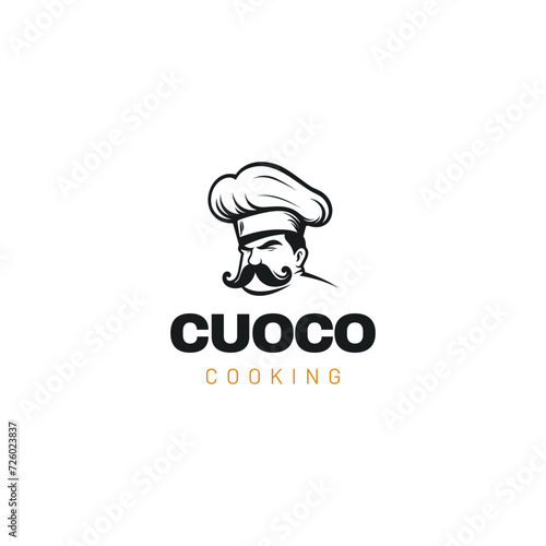 Chef Restaurant Logo Stock Illustrations Template