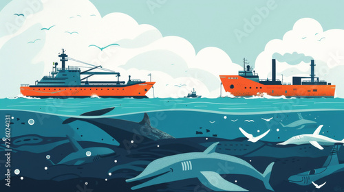 Regulations dictate that all decommissioned oil and gas ships must undergo thorough cleaning and removal of pollutants before being recycled in order to protect marine life