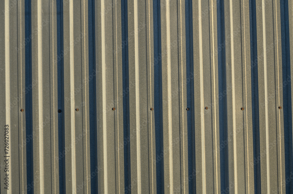 Fototapeta premium profile metal sheet as a background in the sun 2