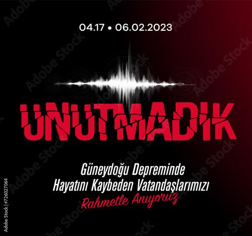 Türkiye Depremi. Translation: Turkey Earthquake. Get well soon to all of us. Kahramanmaras, Hatay, Osmaniye, Adıyaman, Gaziantep, Sanliurfa Diyarbakir, Malatya, Adana.