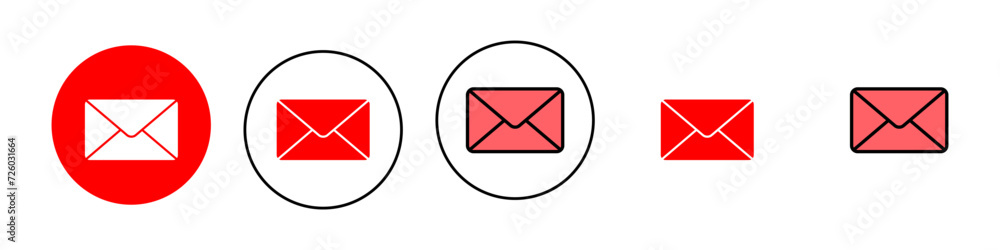 Mail icon set illustration. email sign and symbol. E-mail icon. Envelope icon Mail icon set illustration. email sign and symbol. E-mail icon. Envelope icon