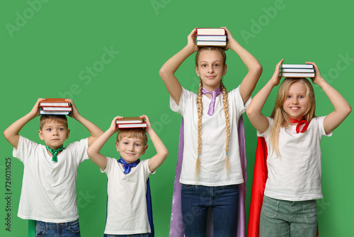 Cute kids dressed as superh...