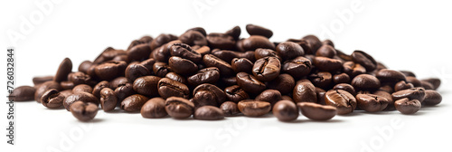 coffee beans on white background, isolated on white