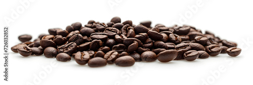 coffee beans on white background, isolated on white