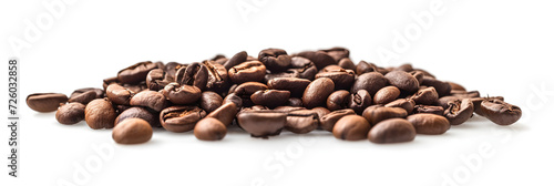 coffee beans on white background, isolated on white