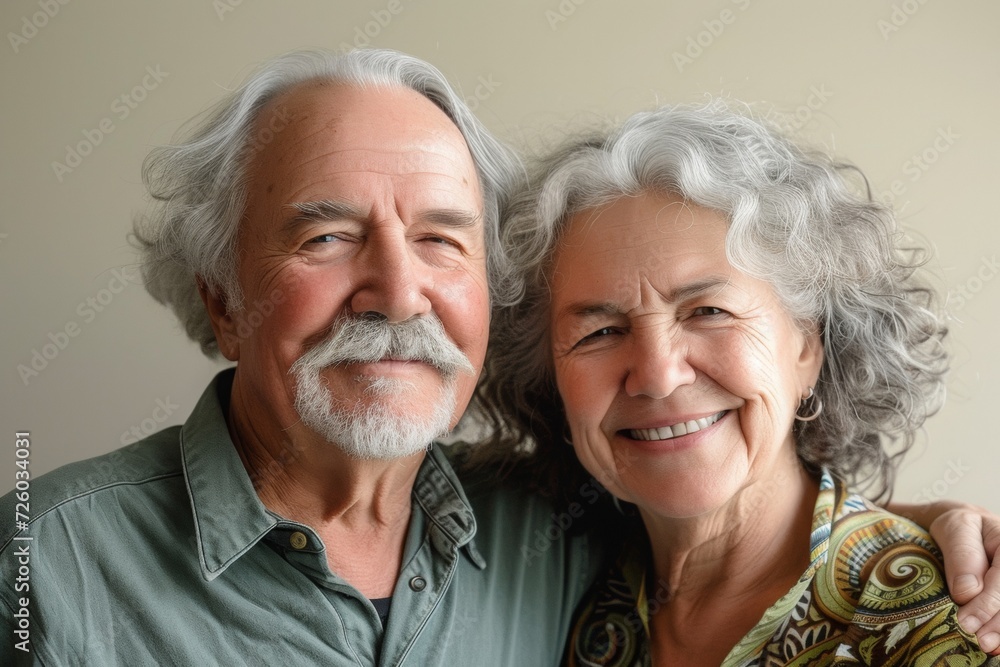 Affectionate Senior Couple Embracing and Smiling Affectionate Senior Couple Embracing and Smiling