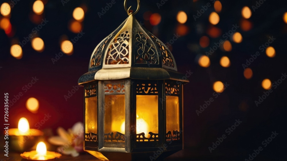 Ornamental Ramadan mosque style AI background and sticker Ornamental Ramadan mosque style AI background and sticker