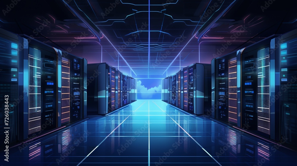 Data server center background Data server center background