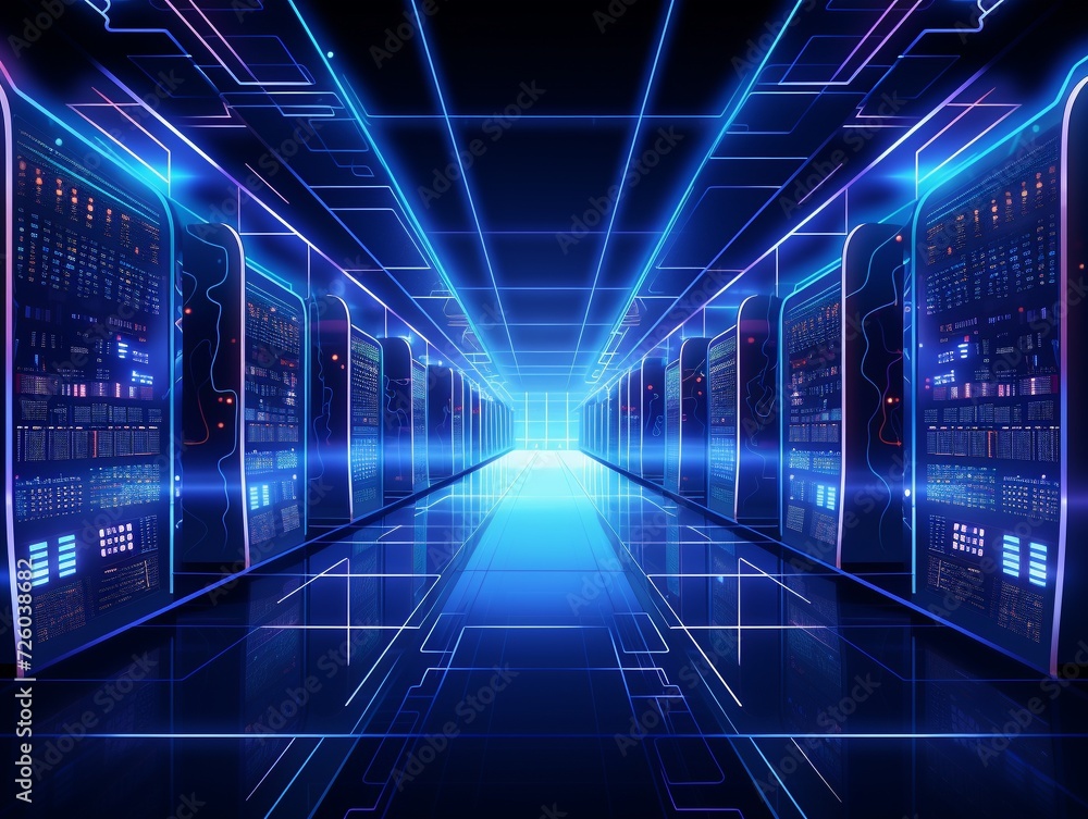 Data server center background