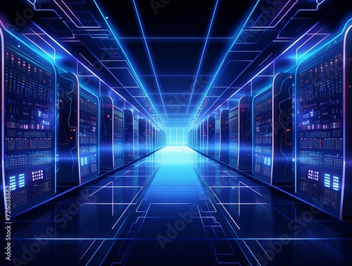 Data server center background