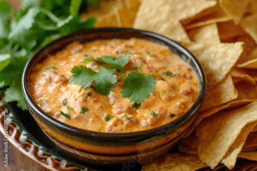 Mexican Chorizo Dip with Tortilla Chips