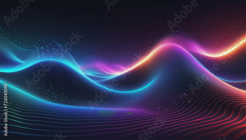  Waves of Elegance in a Radiant Symphony of Modern Splendor abstract background modern futuristic graphic. texture design, bright poster, banner, wallpaper