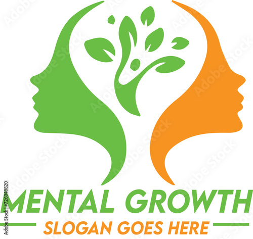 mental health logo, emotional wellness emblem, psychological well-being design, modern mental health branding, therapy and counseling icon, mental well-being logo, mental health support emblem, mental