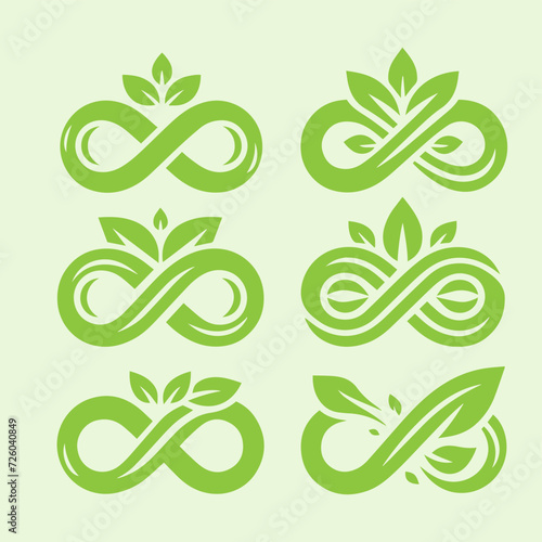 creative Infinity Logo icon set template