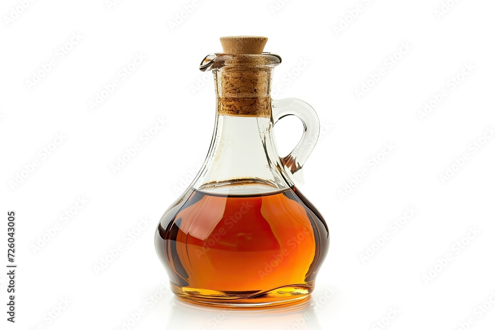 White background vinegar bottle White background vinegar bottle