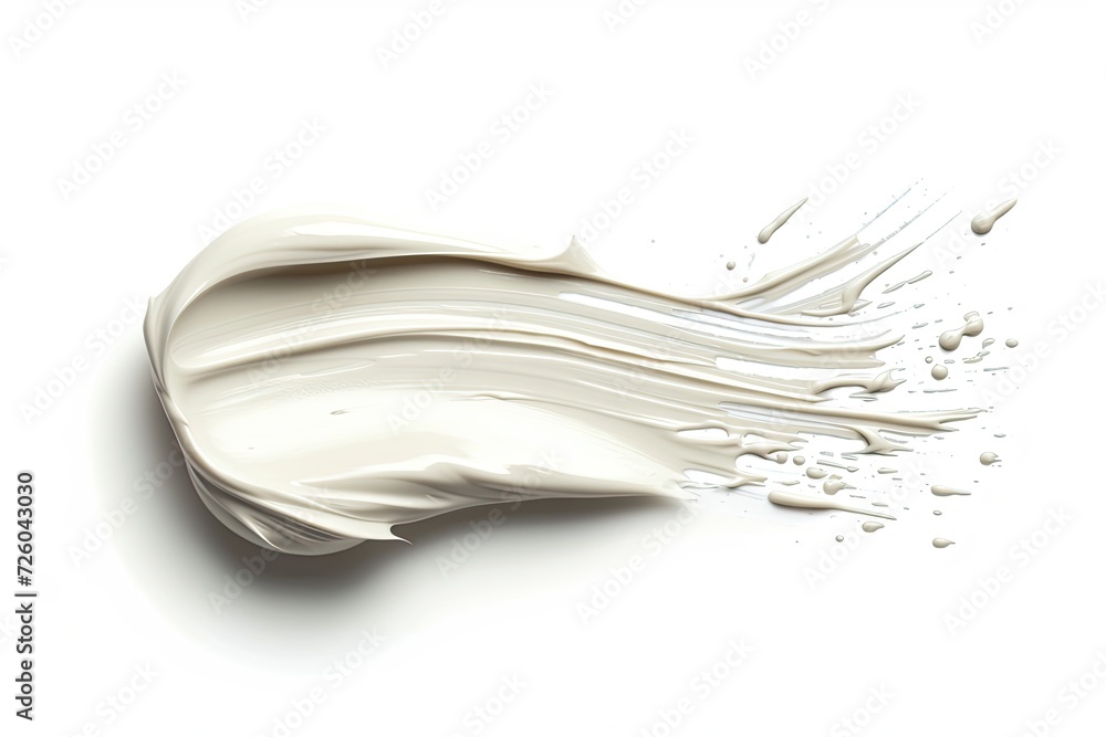 Cream smudge isolated in cosmetics