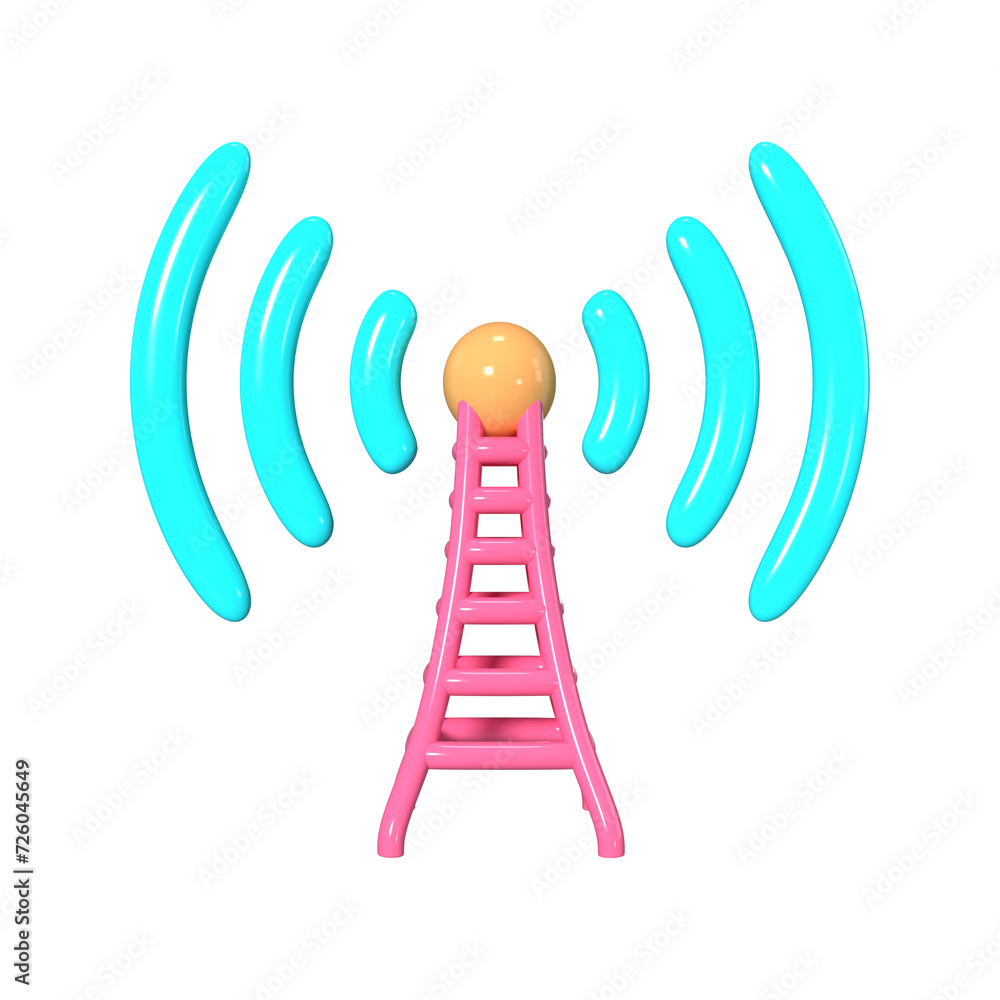 Hotspot 3D Illustration Icon Hotspot 3D Illustration Icon