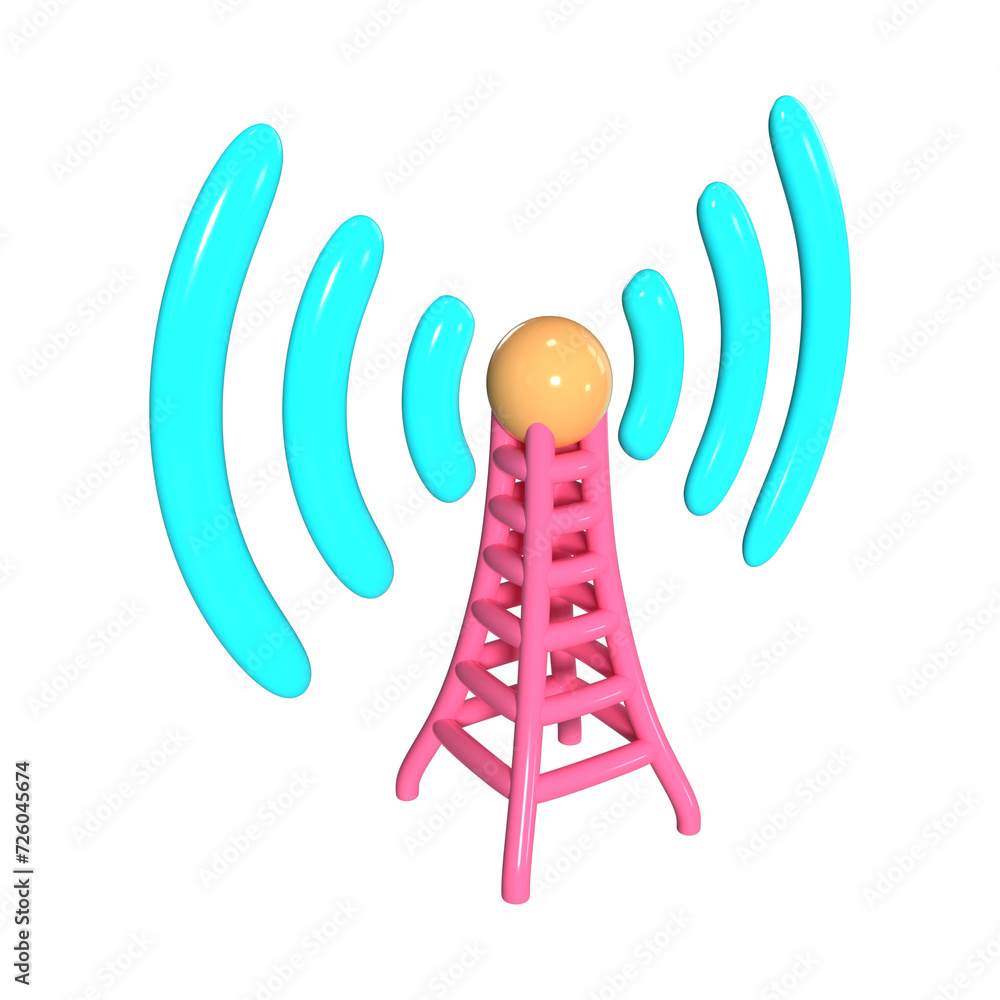 Hotspot 3D Illustration Icon Hotspot 3D Illustration Icon