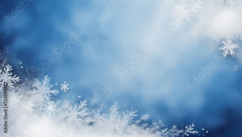 background with snowflakes for background or backdrop in business concept