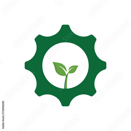 Green energy icon design template isolated illustration