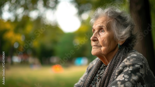 An elderly woman sits alone in a park reminiscing about past pandemics she has lived through and the lessons learned from them.