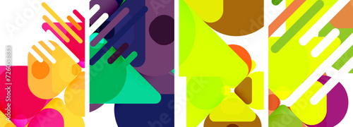 Geometric elements abstract backgrounds for wallpaper, business card, cover, poster, banner, brochure, header, website