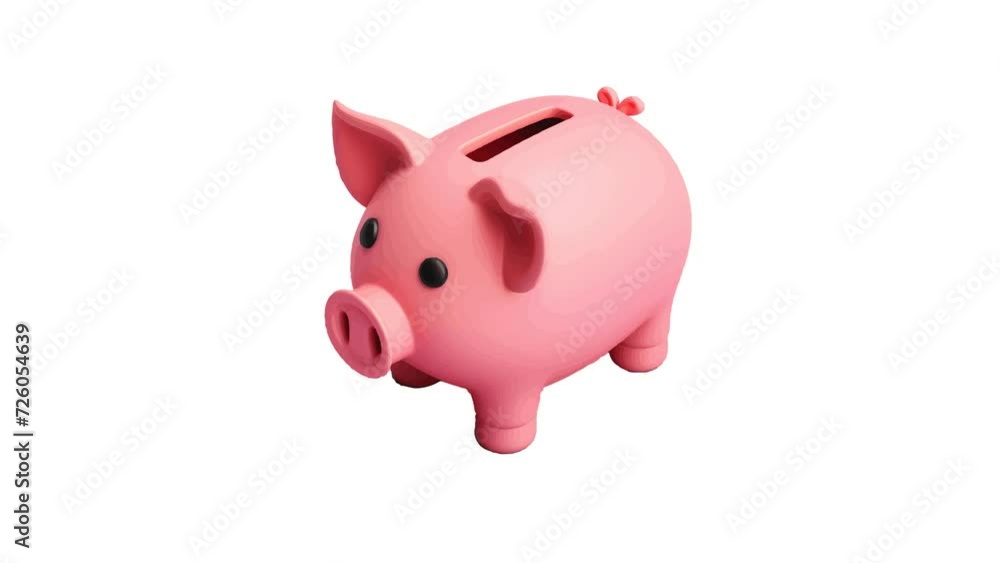 Piggy Bank Icon of nice animated for your isometric videos easy to use with Transparent Background Piggy Bank Icon of nice animated for your isometric videos easy to use with Transparent Background