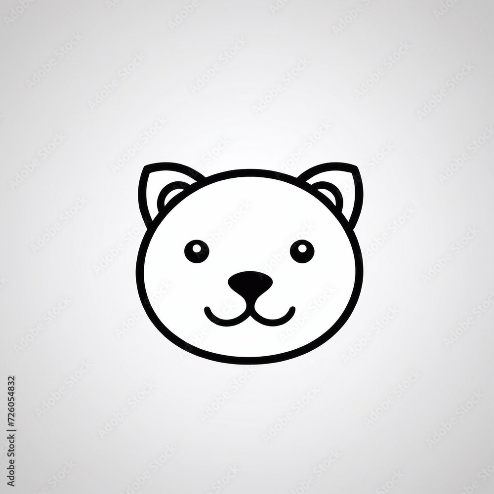Bold Monochromatic Animal Vector Icon Bold Monochromatic Animal Vector Icon