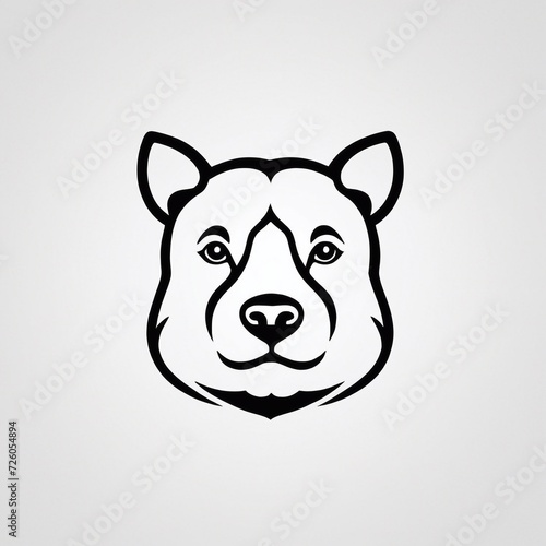 Bold Monochromatic Animal Vector Icon