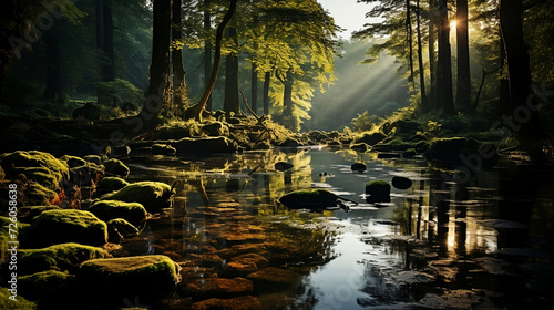 quiet place on the creek to meditate and relax