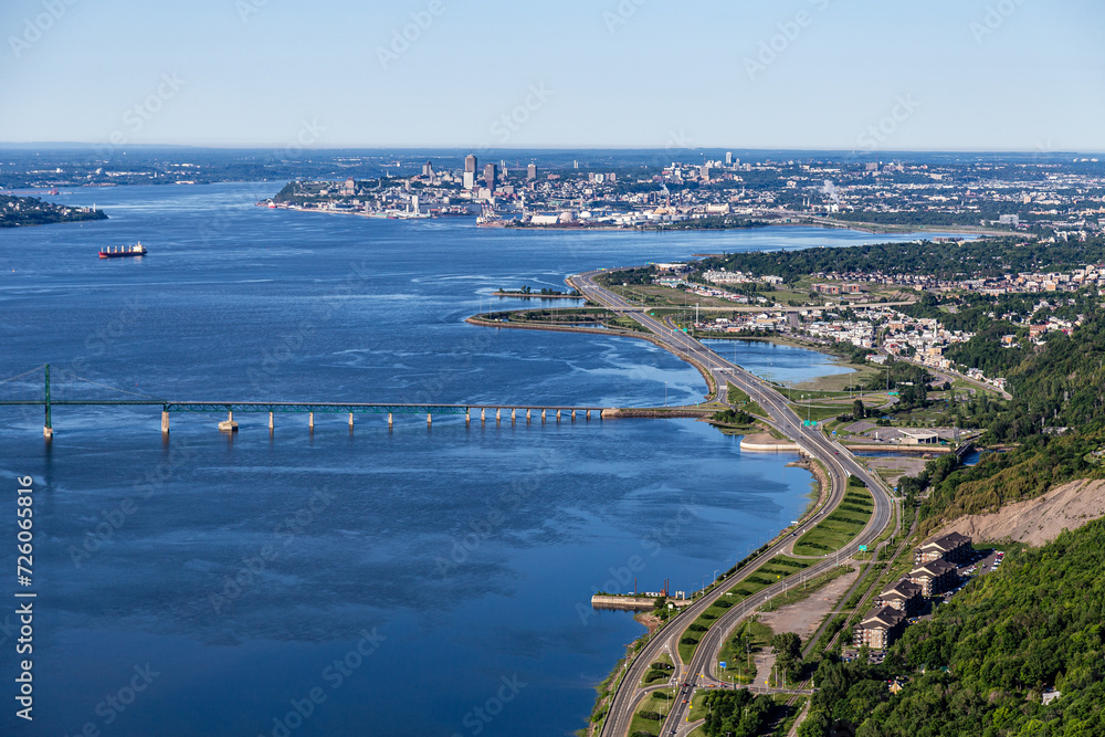 Vue aérienne de la Baie de Beauport Ville de Québec