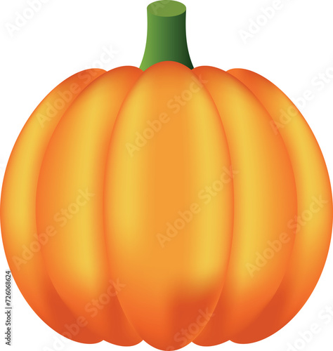 halloween pumpkin isolated on white