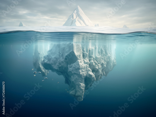 Illustration eines Eisbergs - Die Macht des Unterbewusstsein