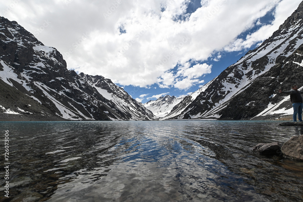 Laguna del Inca is a lake in the Cordillera region, Chile, near the border with Argentina. The lake is in the Portillo region