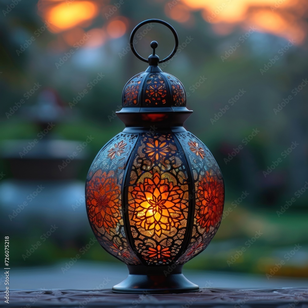 photo of ramadan lantern warm glow photo of ramadan lantern warm glow