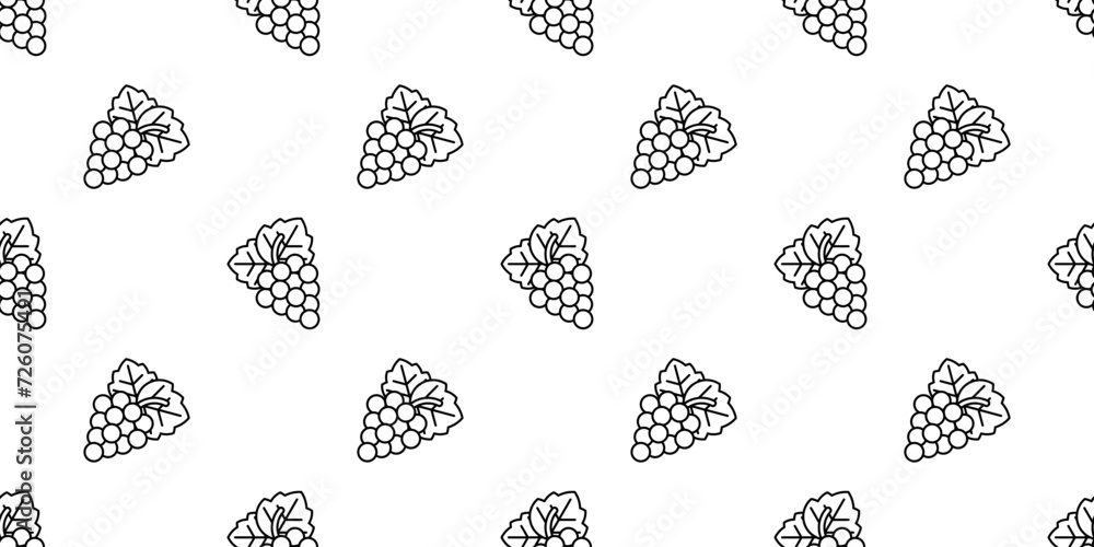 Grape clusters pattern drawing in line Grape clusters pattern drawing in line