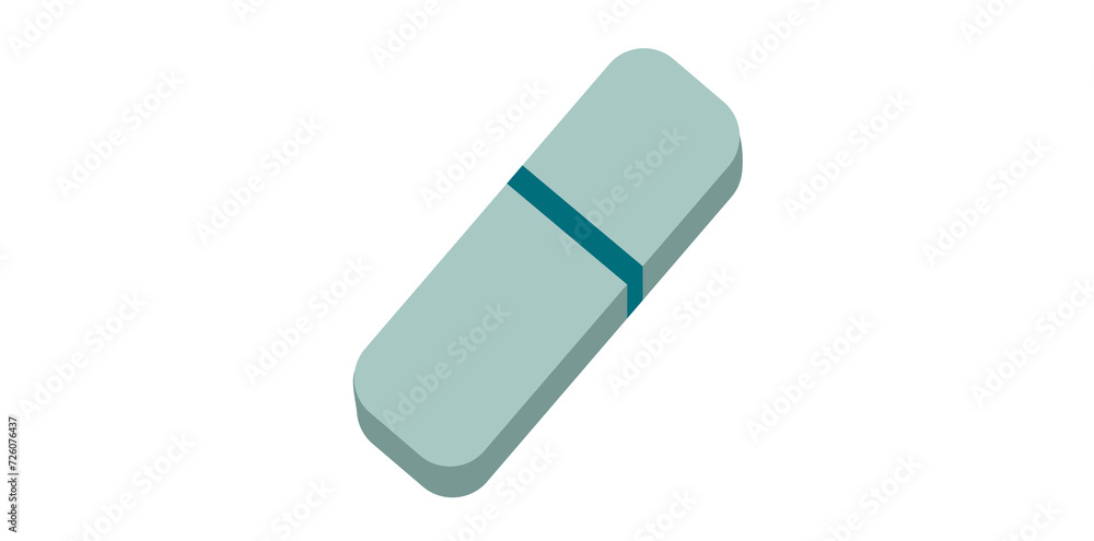 Eraser Tool On White Background, Eraser Rubber Vector Illustration. Eraser Tool On White Background, Eraser Rubber Vector Illustration.