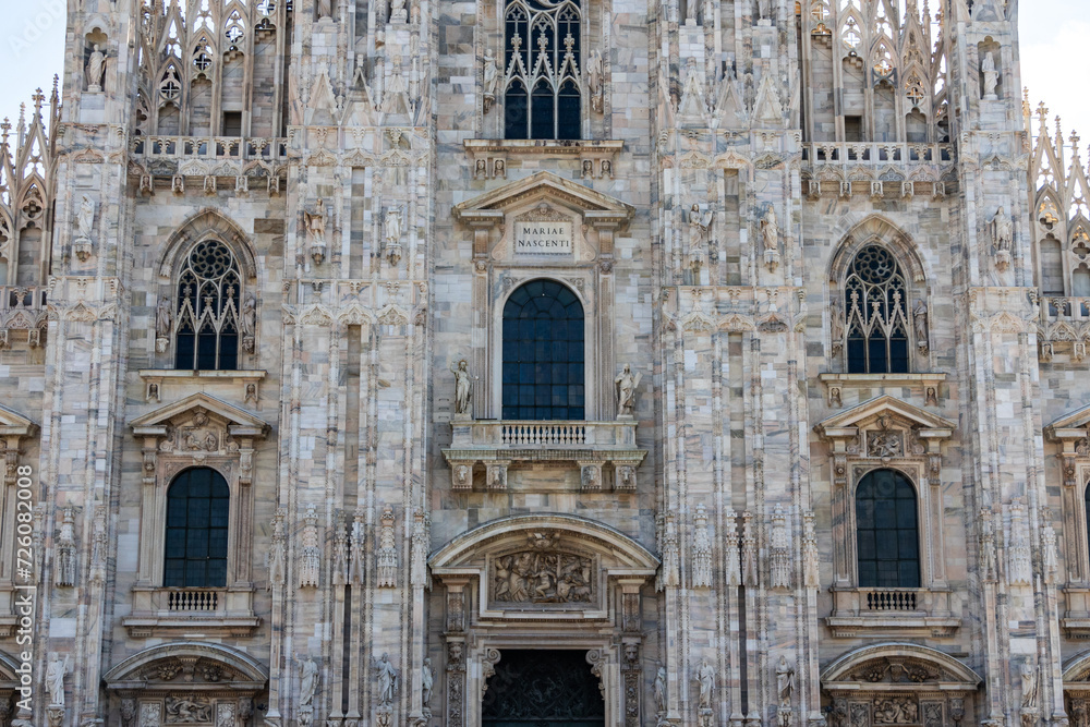 Vista del Duomo di Milano, Italia