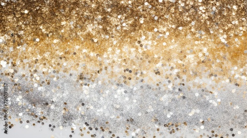 Christmas New Year Gold and Silver Glitter background