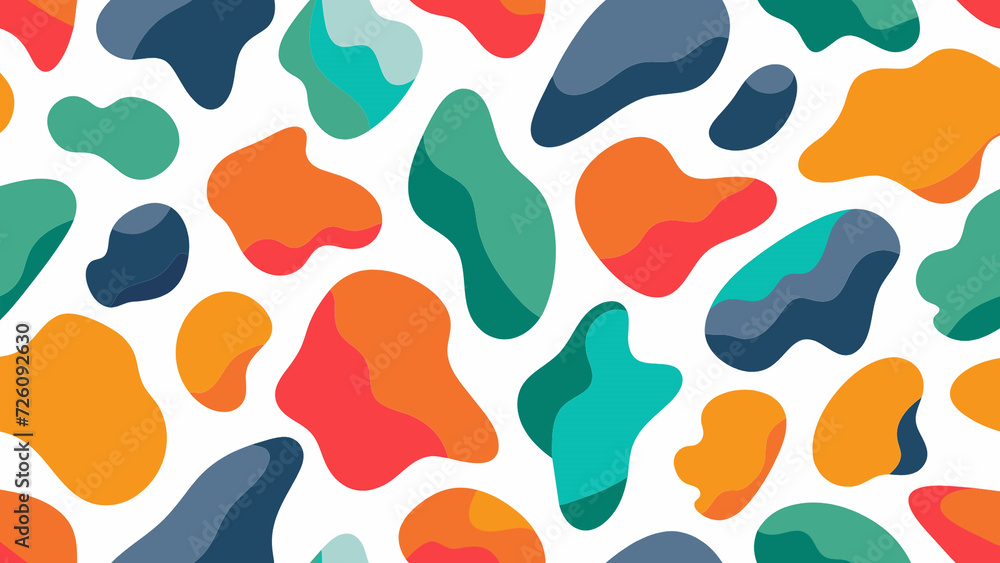 Soft color random brush shapes Seamless pattern Soft color random brush shapes Seamless pattern