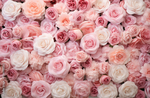 Close-up of beautiful pink roses background  a perfect gift for weddings  anniversaries  Valentine s Day  or any occasion that celebrates love and natural beauty