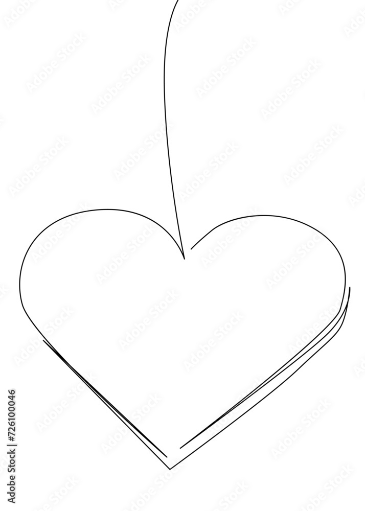 One continuous line of Heart. Thin Line Illustration vector Love concept. Contour Drawing Valentine's Day Creative ideas. One continuous line of Heart. Thin Line Illustration vector Love concept. Contour Drawing Valentine's Day Creative ideas.