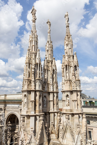 Parte del Duomo di Milano, Italia © Falcon's