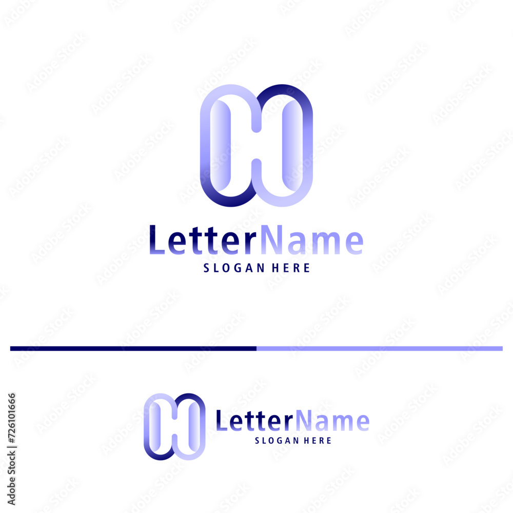 Modern letter H logo design vector. Creative H logo concepts template Modern letter H logo design vector. Creative H logo concepts template
