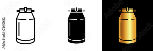  The Milk Can Icon symbolizes the timeless charm of dairy farming, representing purity and tradition. Ideal for designs related to dairy products, farm life, and the essence of rural elegance.