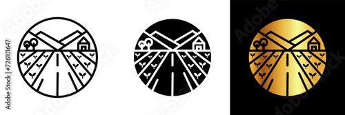 The Farm Field Icon depicts the vast expanse of a cultivated landscape, embodying the essence of agriculture and the bucolic beauty of rural life.