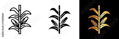 The Corn Stalk Icon signifies the bounty of harvest season, embodying the essence of agriculture and the golden fields of abundance.